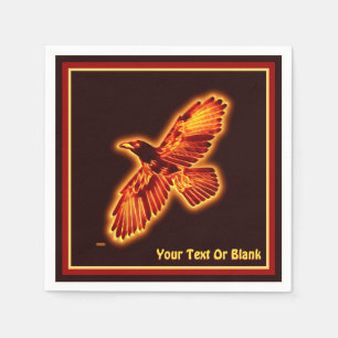 Fire Raven Napkin