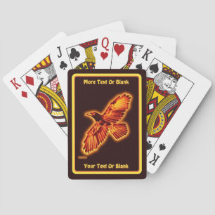 Fire Raven Playing Cards