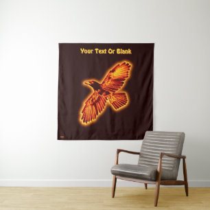 Fire Raven Tapestry