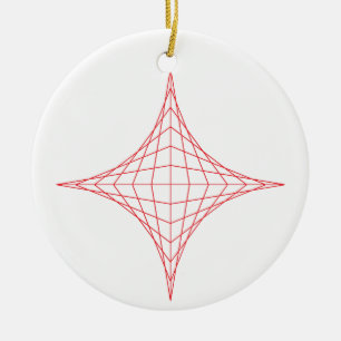 Fire (red) ceramic tree decoration