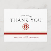 Fire Rescue Academy Custom Thank You