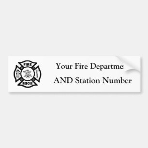 Fire Rescue Bumper Sticker