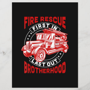 Fire Rescue First Last Out Brotherhood Firefighter