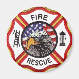 Fire Rescue Maltese Cross Magnet