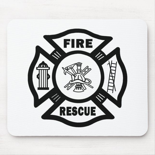Fire Rescue Mouse Mat (Front)