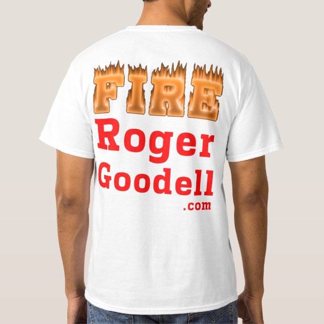 Fire Roger Goodell t-shirt light Style (Back)