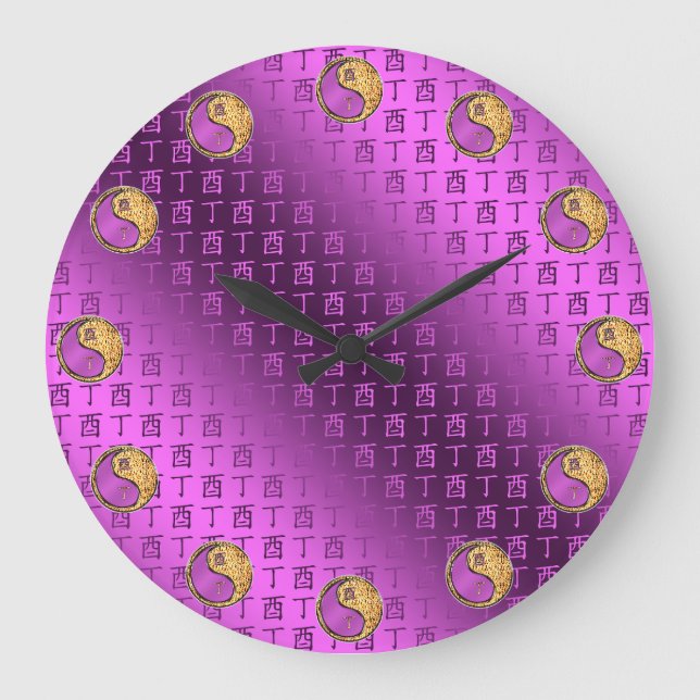 Fire Rooster Large Clock (Front)