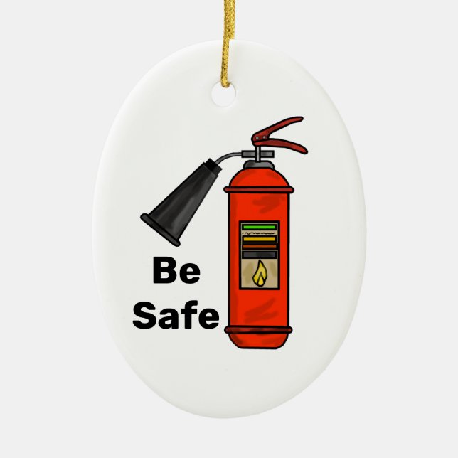 Fire Safety Christmas Ornament (Front)