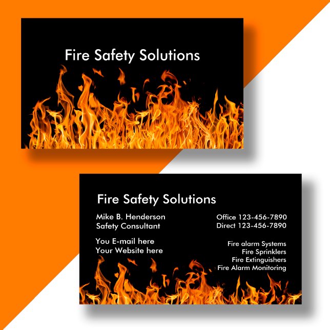 Fire Safety Products Business Card (Creator Uploaded)