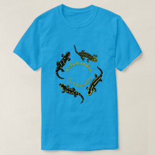 Fire Salamanders in a ring (Coloured Logo) T-Shirt