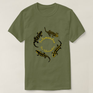 Fire Salamanders in a ring (Coloured Logo) T-Shirt