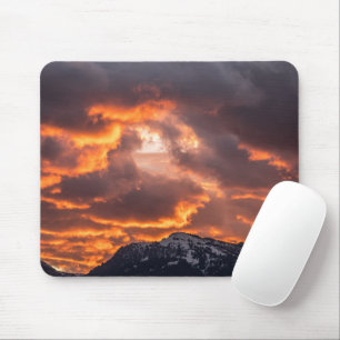 Fire Skies, Grand Teton Mouse Mat