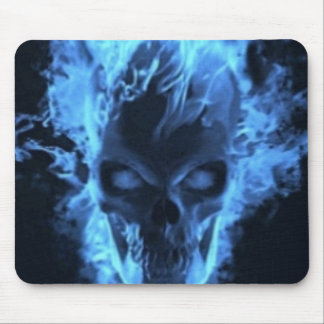 fire skull mouse mat