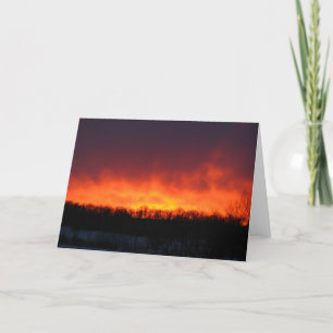 Fire Sky Greeting Card