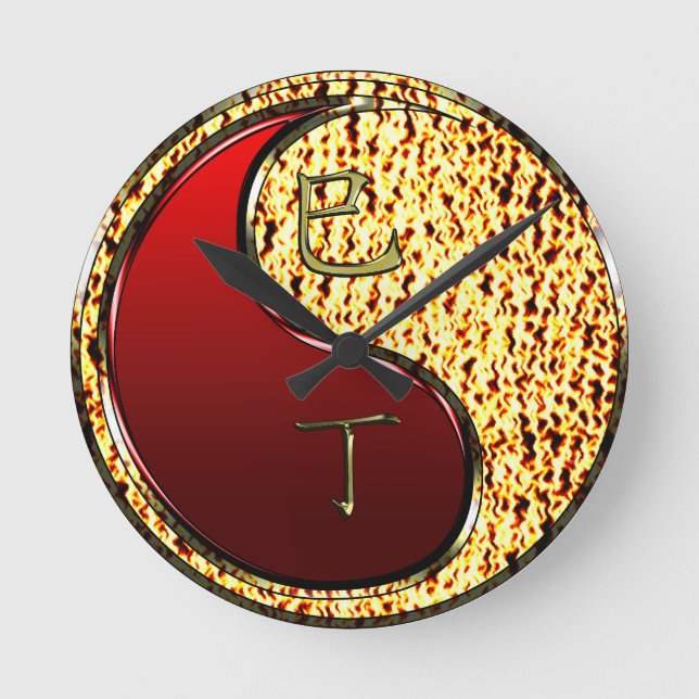 Fire Snake Round Clock (Front)