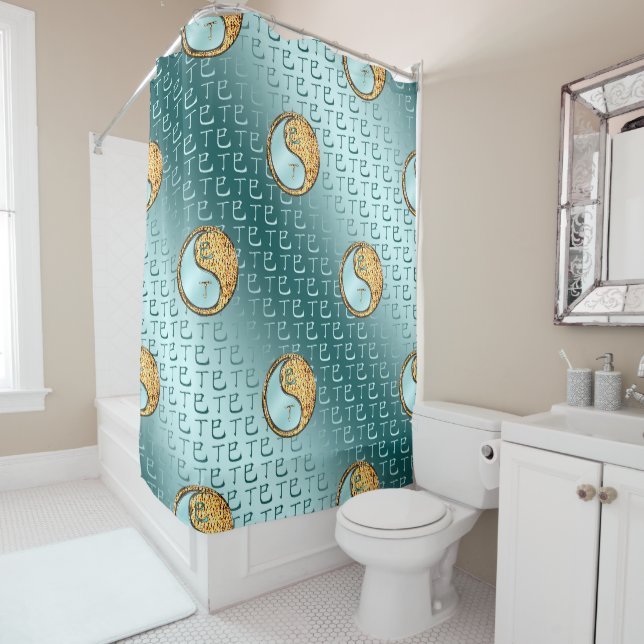 Fire Snake Shower Curtain (In Situ)