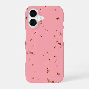 Fire Sparks Overlay Your Photo Blush Pink iPhone 16 Case