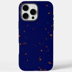 Fire Sparks Overlay Your Photo Bonfire Ashes Blue iPhone 16 Pro Max Case