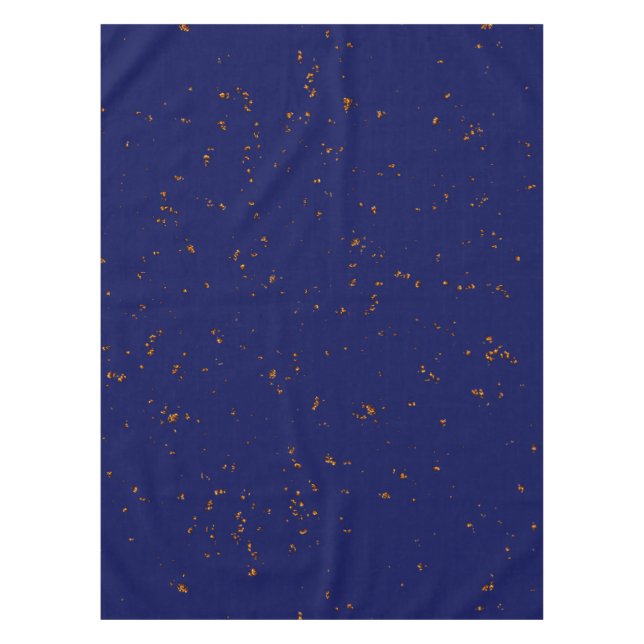 Fire Sparks Overlay Your Photo Bonfire Ashes Blue Tablecloth (Front)