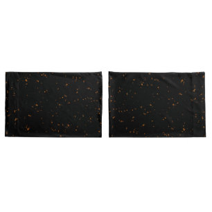 Fire Sparks Overlay Your Photo Burning Ashes Black Pillowcase