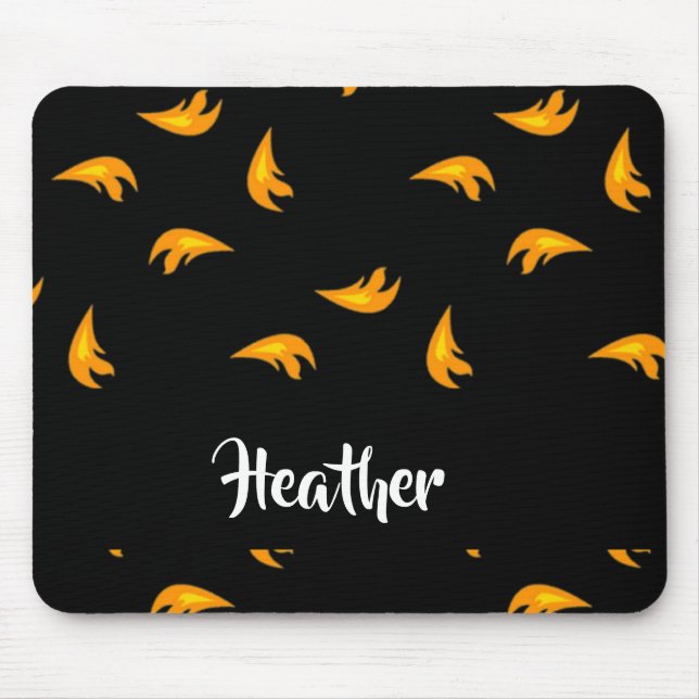 Fire sparks pattern mouse mat (Front)