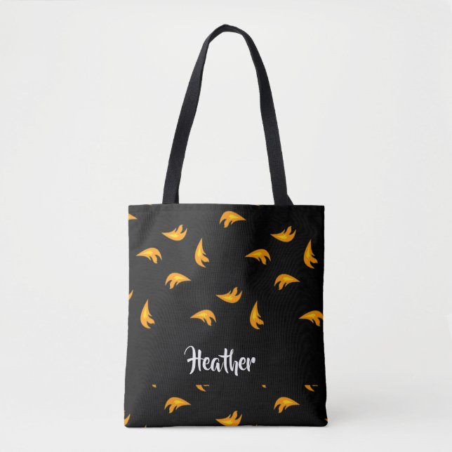 Fire sparks pattern tote bag (Front)