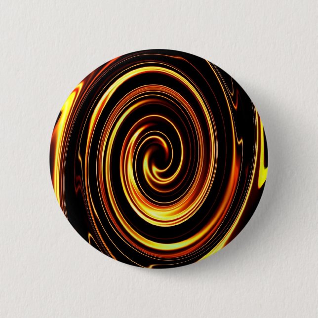 Fire Spiral 6 Cm Round Badge (Front)