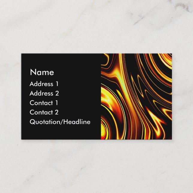 Fire Spiral Business Card (Front)