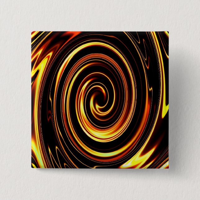 Fire Spiral - Customized 15 Cm Square Badge (Front)