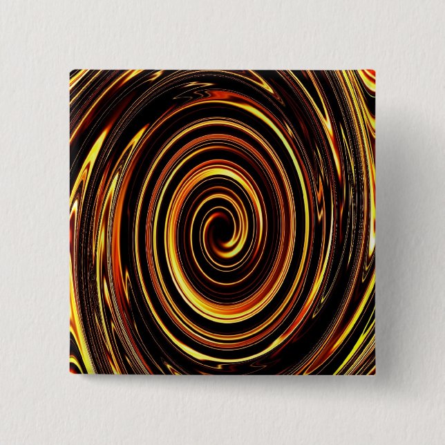 Fire Spiral - II - Customized 15 Cm Square Badge (Front)