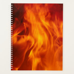 Fire Spiral Notebook Planner