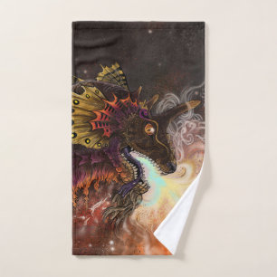 Fire Spitter Dragon Hand Towel