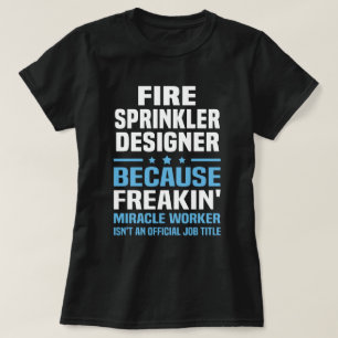 Fire Sprinkler Designer T-Shirt