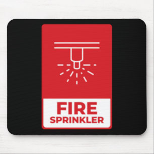 Fire Sprinkler Sticker Mouse Mat