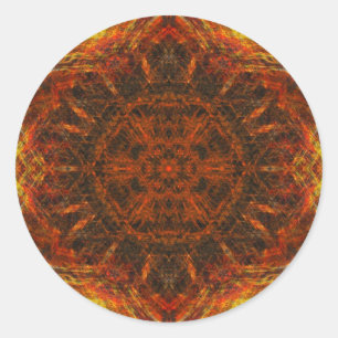 Fire Star Custom Stickers