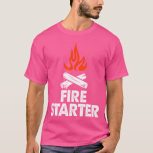 Fire Starter Men Campfire Starter T-Shirt
