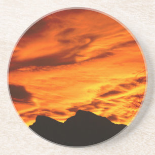 Fire Sunset Coaster