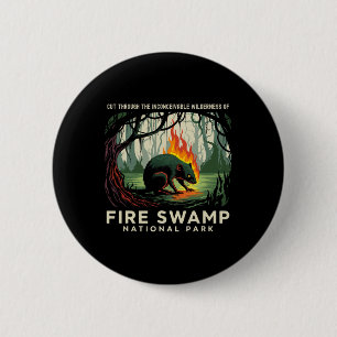 Fire Swamp National Park Camping Hiking Mountain 6 Cm Round Badge