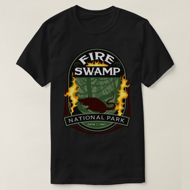 Fire Swamp National Park T-Shirt (Design Front)