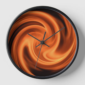 Fire Swirl Vortex Clock