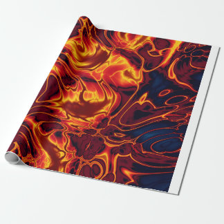 Fire Swirls Wrapping Paper