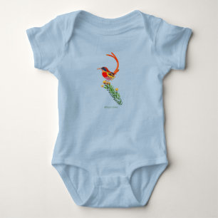 Fire-Tailed Sunbird Baby Bodysuit