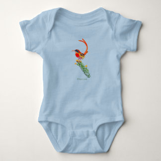 Fire-Tailed Sunbird Baby Bodysuit
