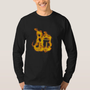 Fire Test Tube Flames Science Kit Teacher Scientis T-Shirt