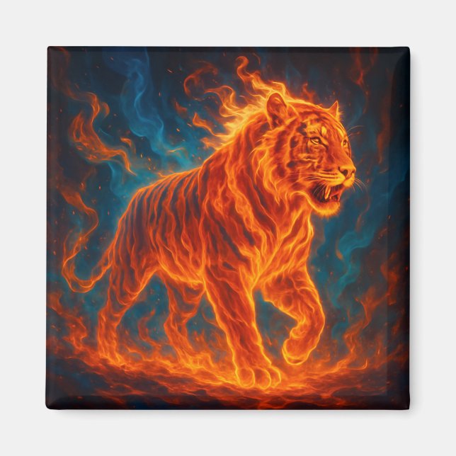 Fire tiger magnet (Front)