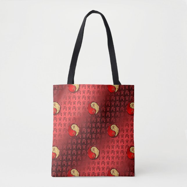 Fire Tiger Tote Bag (Front)