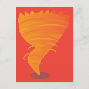 Fire Tornado Postcard