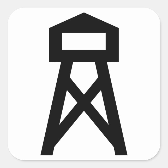 Fire Tower Square Sticker (Front)