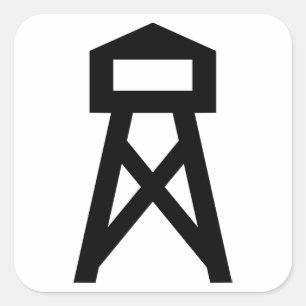 Fire Tower Square Sticker