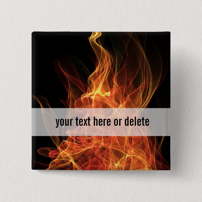 Fire Triangle 15 Cm Square Badge (Front)